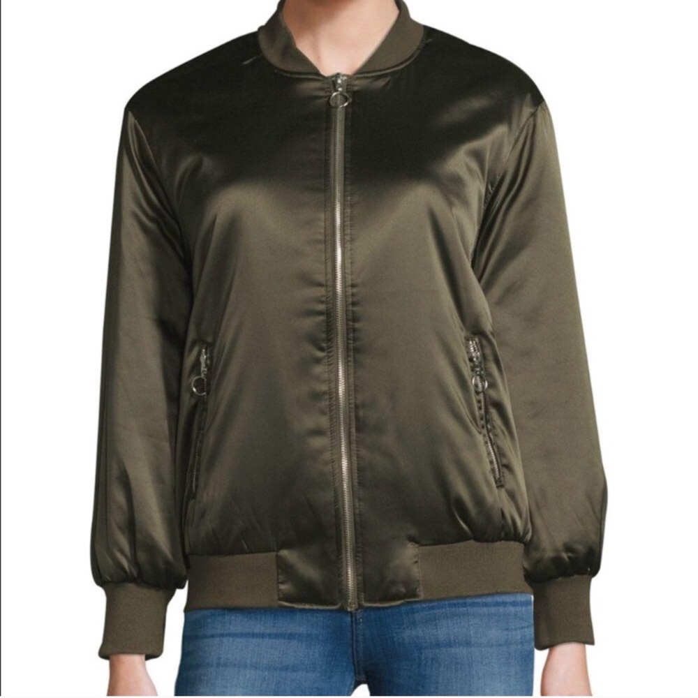 Philosophy Bomber Jacket - Olive Green